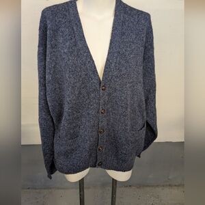 Pendleton Blue Cardigan Sweater XL